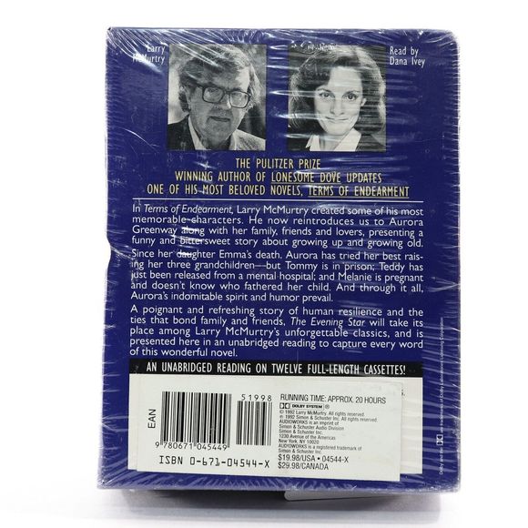 The Evening Star by Larry McMurtry Cassette Tape Audiobook 1992 Unabriged NEW - Picture 3 of 8